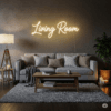 Led neoninis tekstas "Living Room"