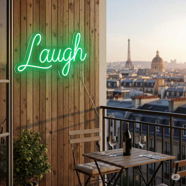LED neoninė iškaba "Laugh"