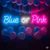 Led neono iškaba "Blue or Pink?"