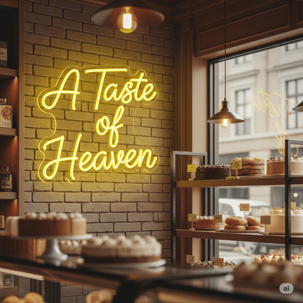 LED neoninė iškaba "A Taste of Heaven"