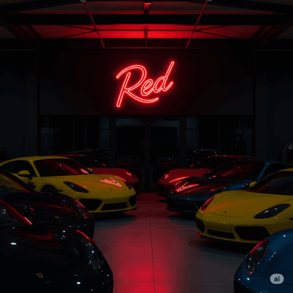 Led neoninė iškaba "Red"