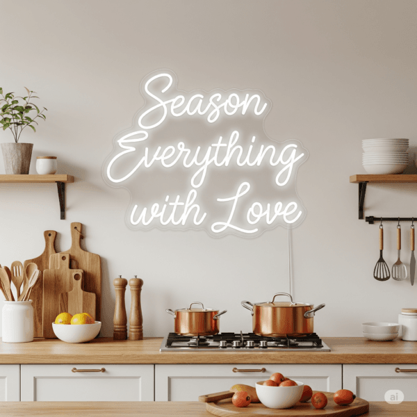 Led neoninė iškaba "Season Everything with Love"