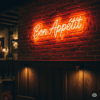 Led neono iškaba "Bon Appétit"