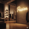 Led neono užrašas "Passion"