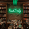 Led neoninė iškaba "Read daily"