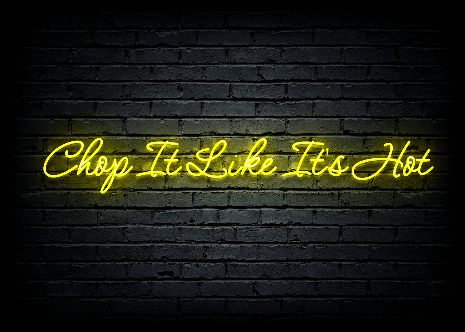 Led neoninė iškaba "Chop It Like It's Hot"