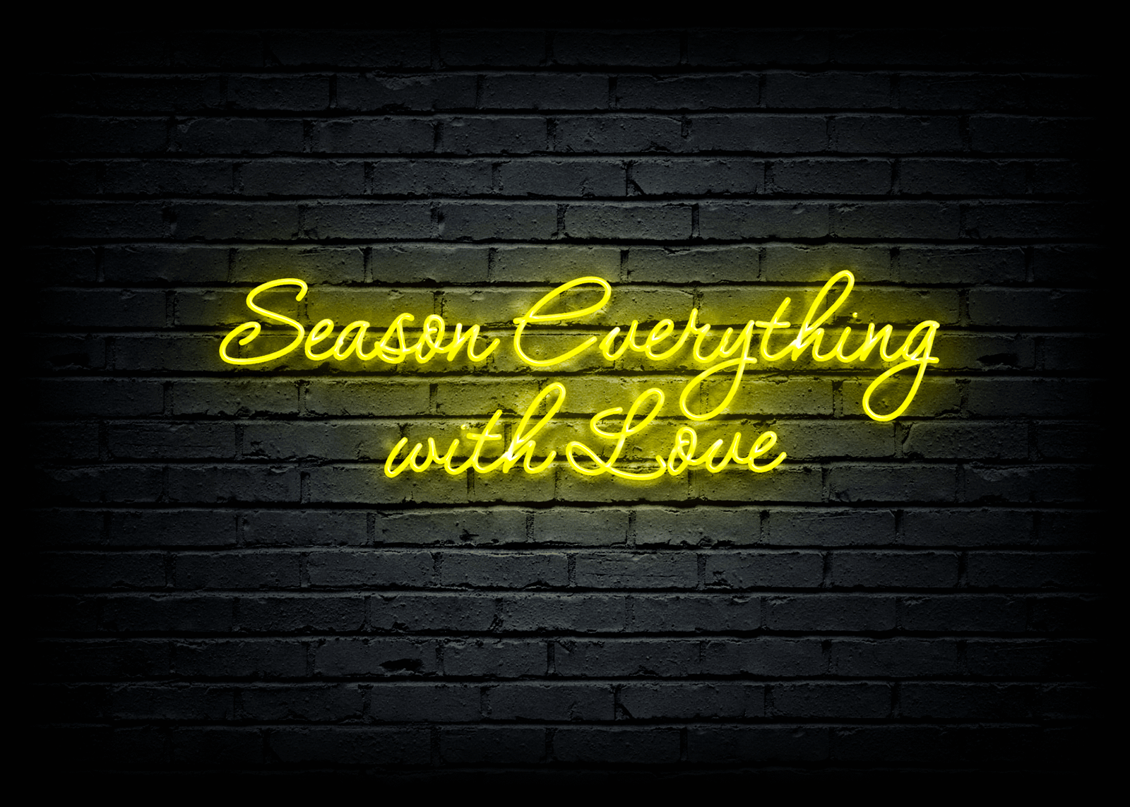 Led neoninė iškaba "Season Everything with Love"