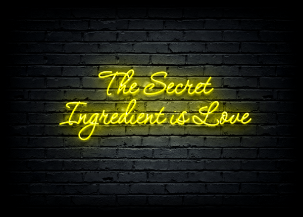 Led neono iškaba "The Secret Ingredient is Love" - Image 2