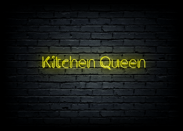 Led neono iškaba "Kitchen Queen"