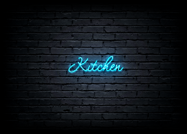 Led neono iškaba "Kitchen"
