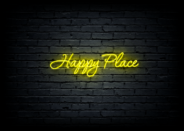 Led neono iškaba "Happy Place" - Image 3