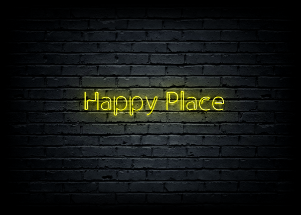 Led neono iškaba "Happy Place" - Image 2