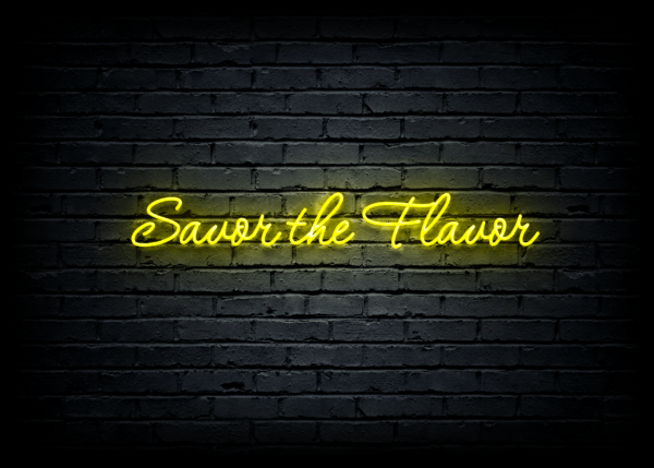 Led neoninė iškaba "Savor the Flavor" - Image 3