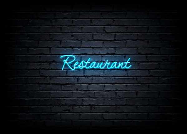 Led neono iškaba "Restaurant"