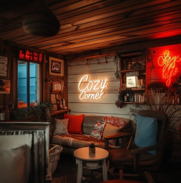 Led neono iškaba "Cozy Corner"