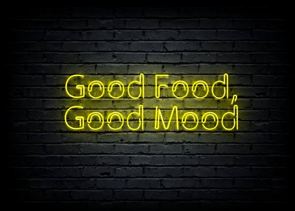 Led neono iškaba "Good Food, Good Mood" - Image 2