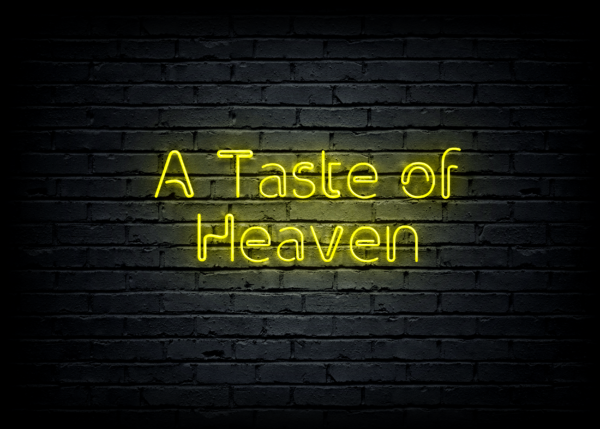 Led neono iškaba "A Taste of Heaven"