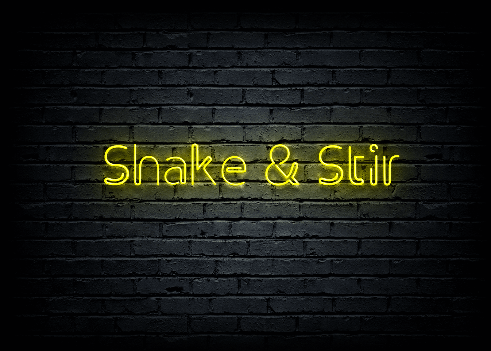 Led neoninė iškaba "Shake & Stir"