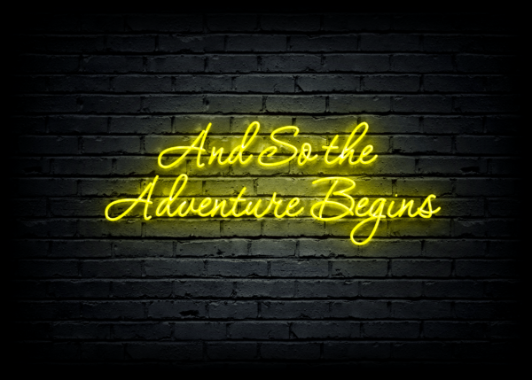 Led neono iškaba "And So the Adventure Begins" - Image 2