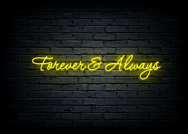 Led neono iškaba "Forever & Always" - Image 2