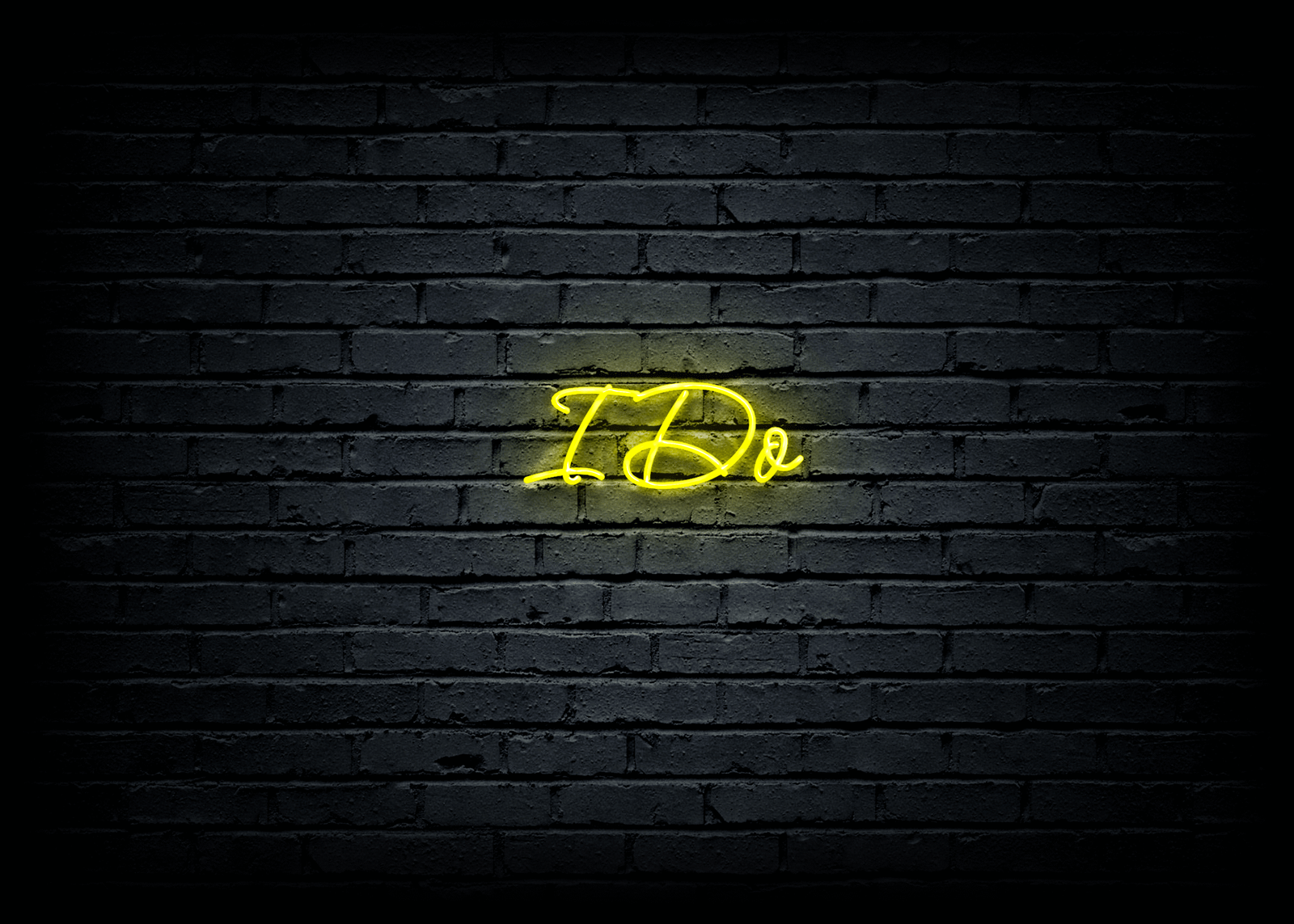 Led neono dekoracija "I Do"