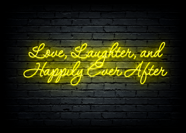 Led neoninė iškaba "Love, Laughter, and Happily Ever After" - Image 2