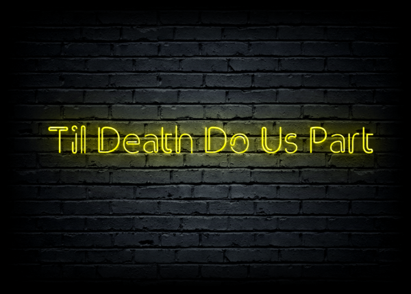 Led neono iškaba "Til Death Do Us Part" - Image 2
