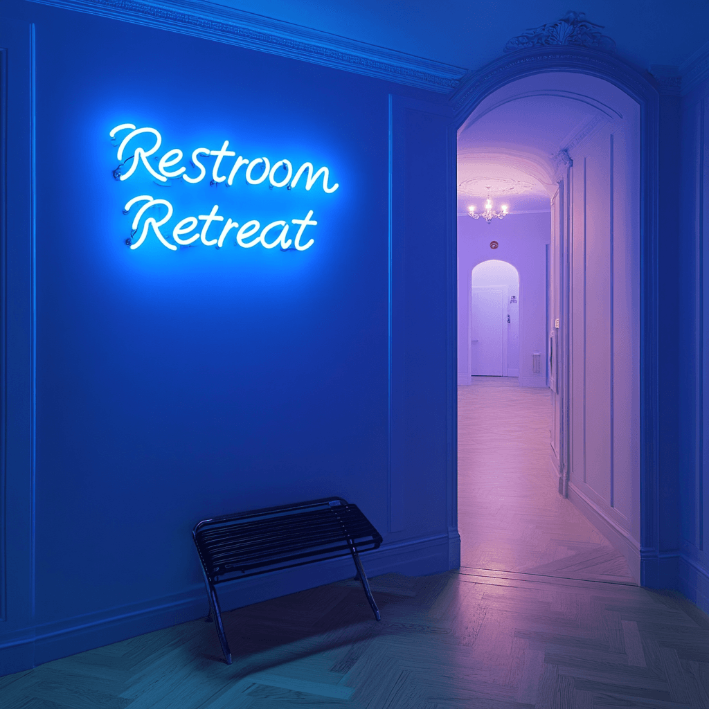 Led neoninė iškaba "Restroom Retreat"