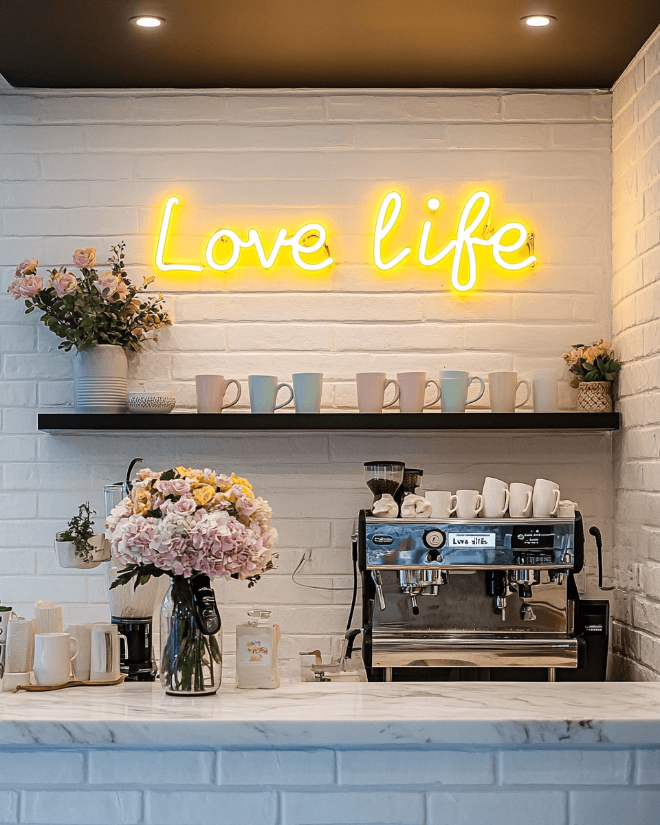 Led neoninė iškaba "Love life"