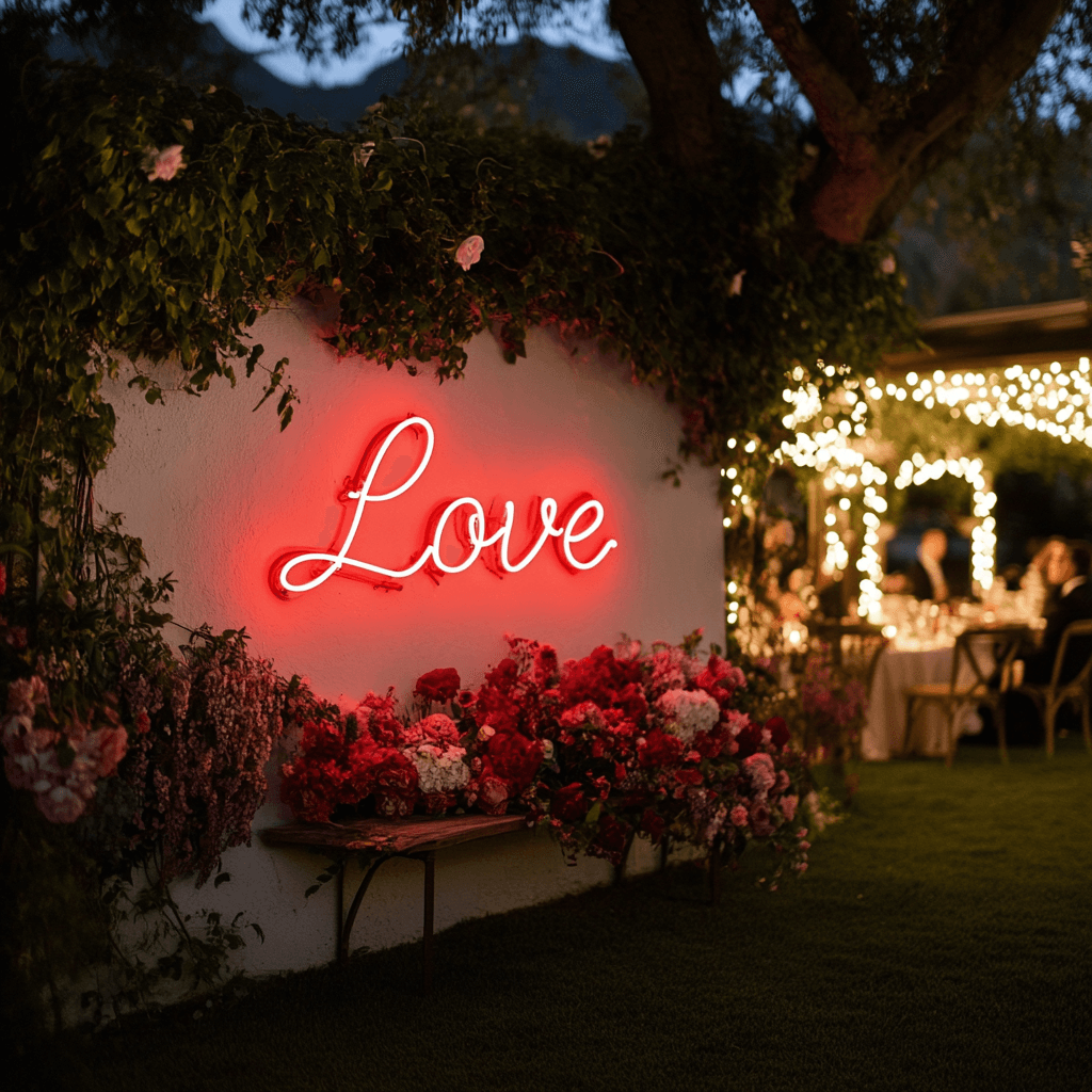 Led neono užrašas "Love"