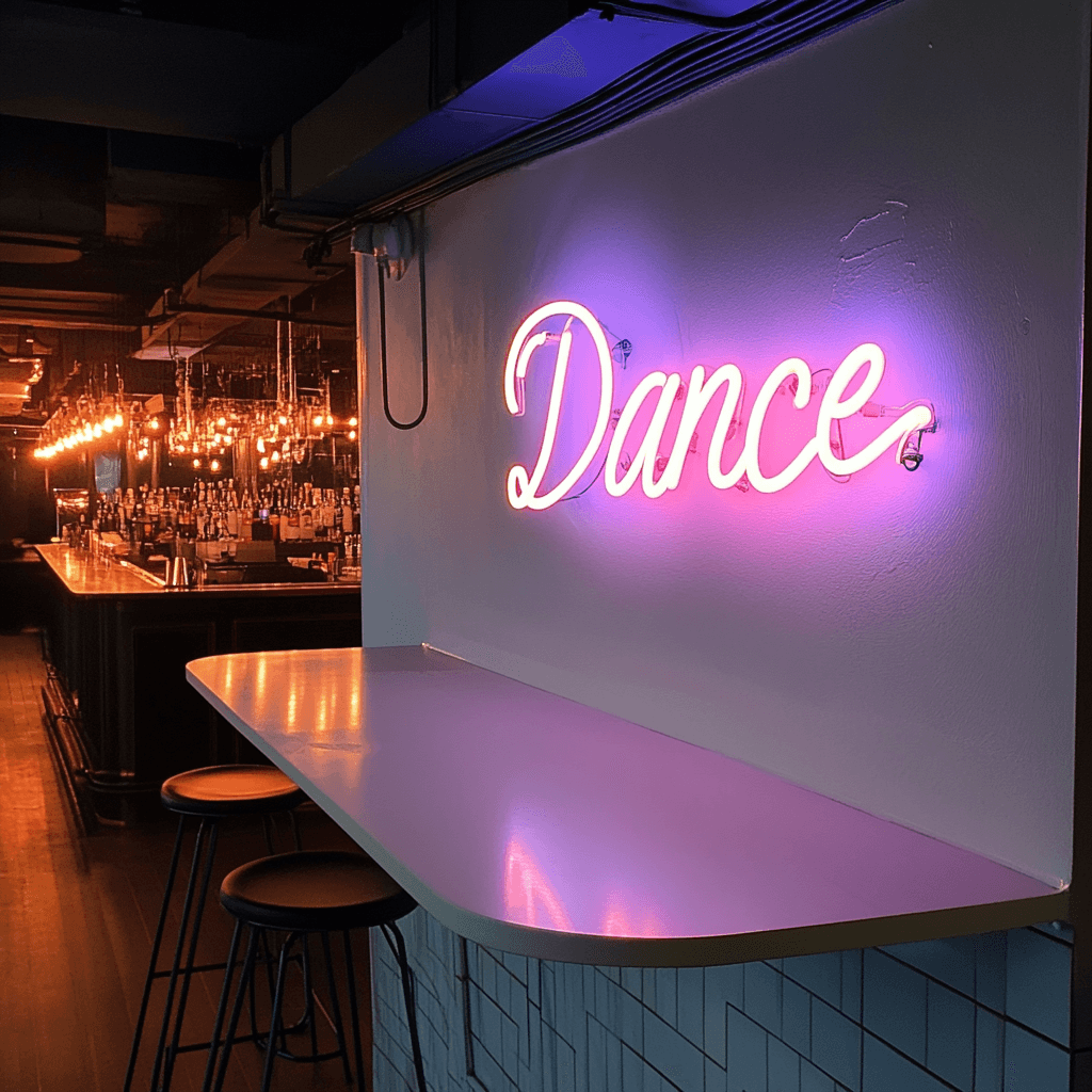 Led neono iškaba "Dance"