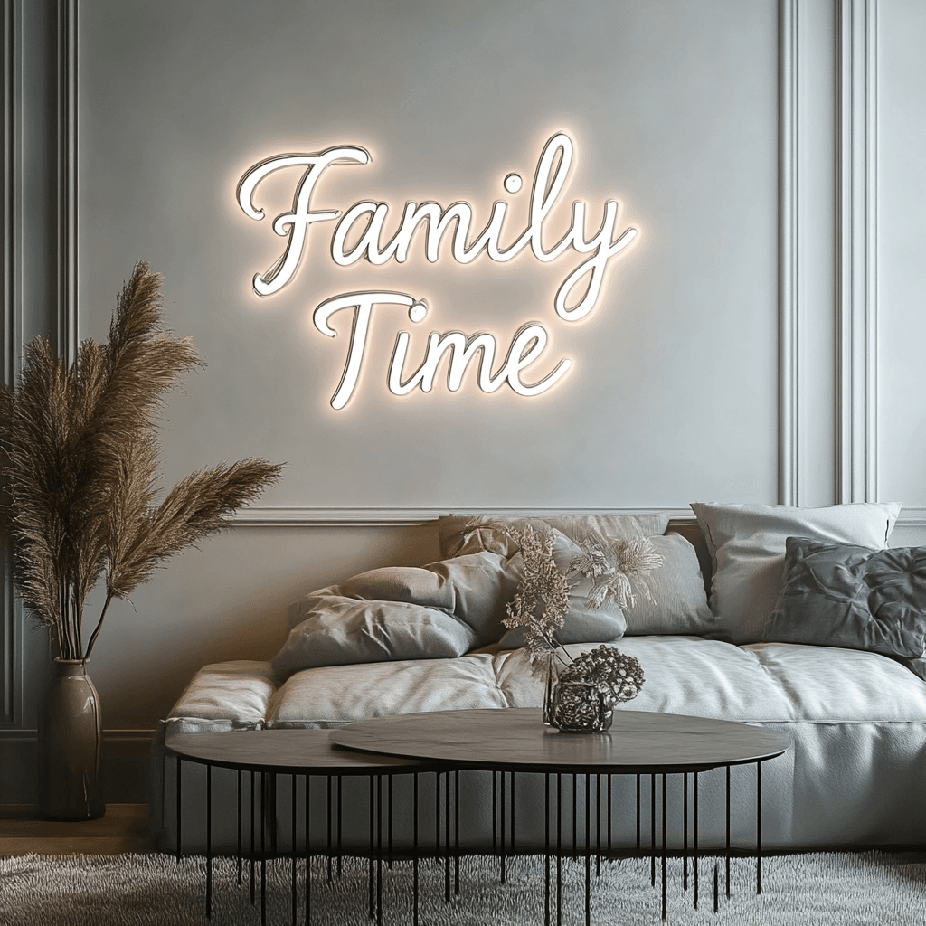 Led neoninė iškaba "Family Time"