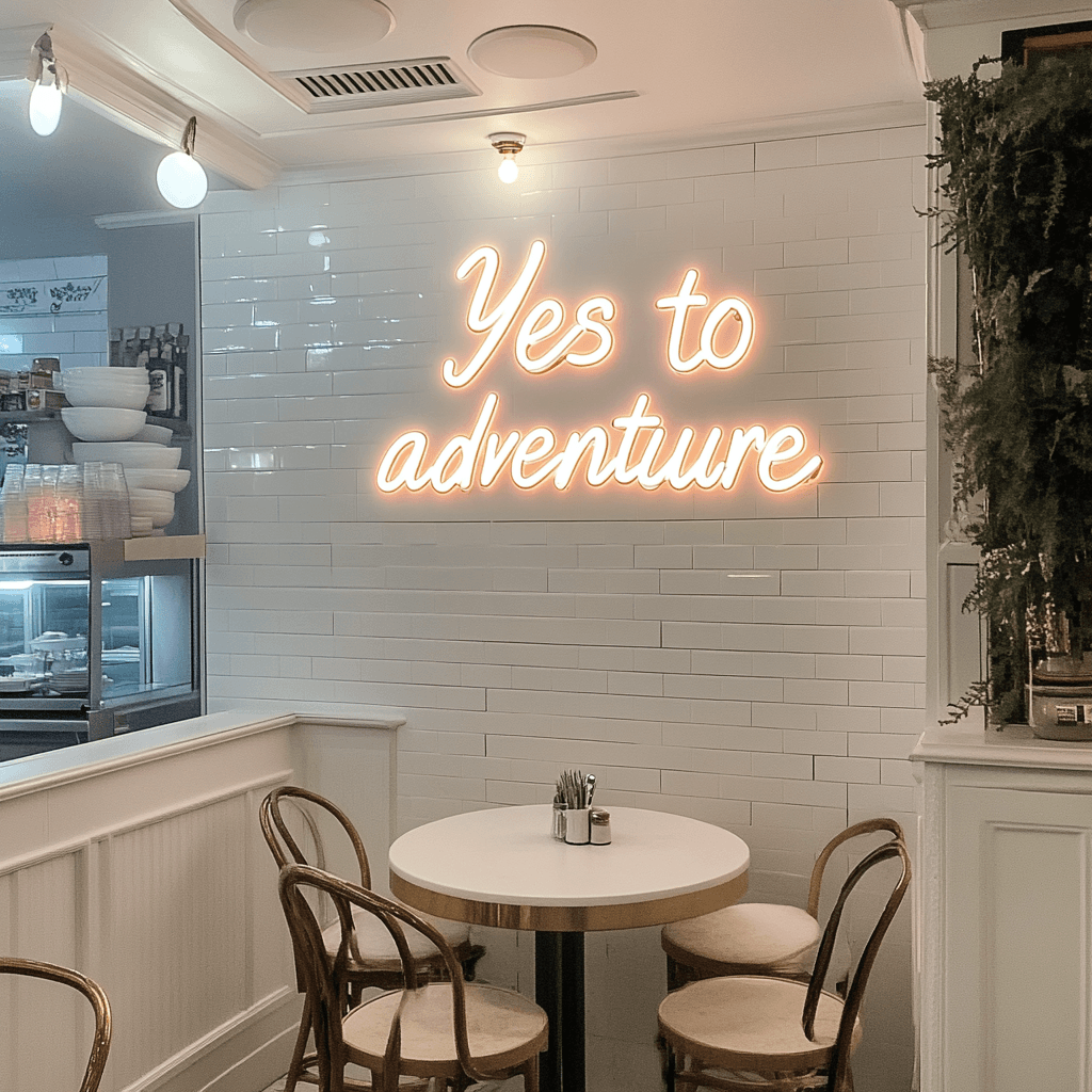 Led neoninė iškaba "Yes to adventure"