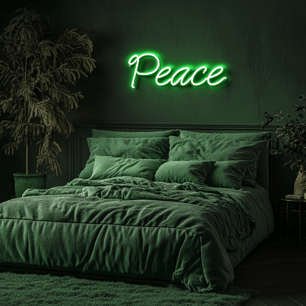 Led neoninė iškaba "Peace"