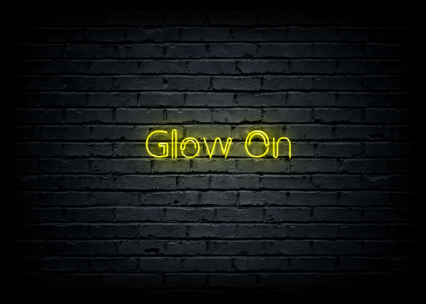 Led neono iškaba "Glow On"