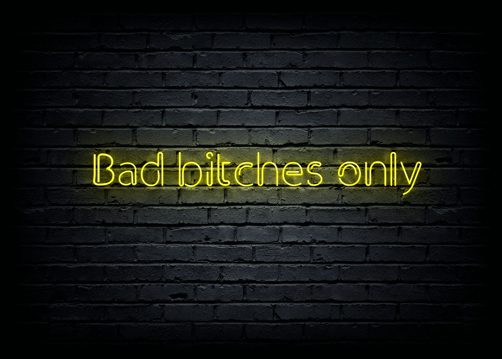 Led neono dekoracija "Bad bitches only" - Image 2