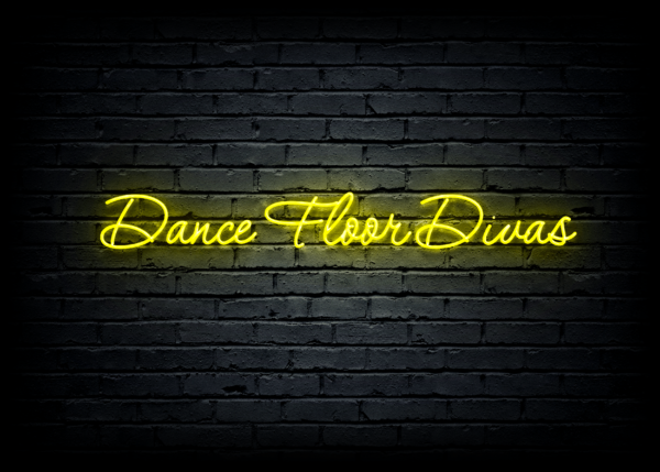 Led neono iškaba "Dance Floor Divas"