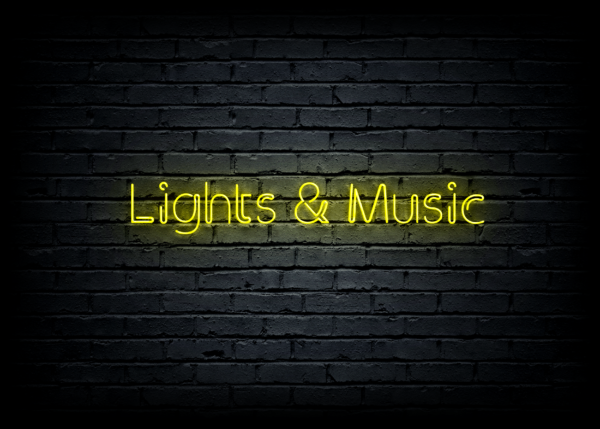 Led neoninė iškaba "Lights & Music" - Image 2