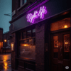 Led neono tekstas "Night Life"