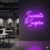 Led neono užrašas "Innovate & Inspire"