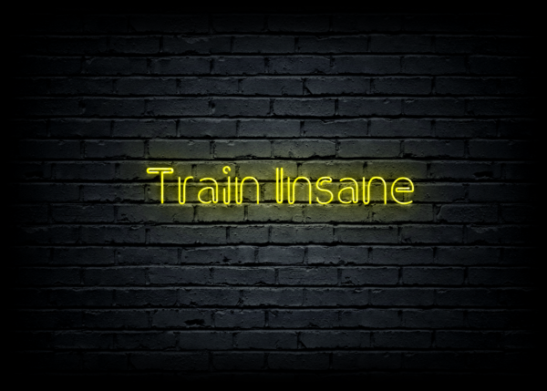 Led neono iškaba "Train Insane" - Image 2