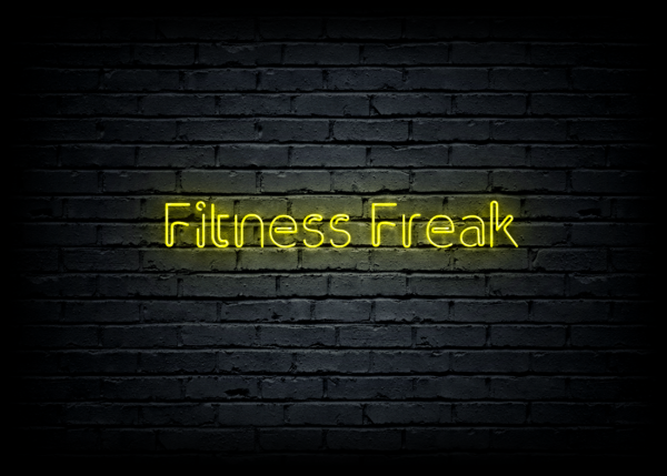 Led neono iškaba "Fitness Freak"