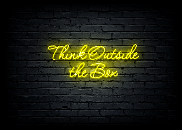 Led neono iškaba "Think Outside the Box" - Image 2