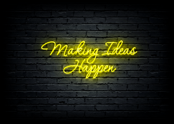 Led neoninė iškaba "Making Ideas Happen"