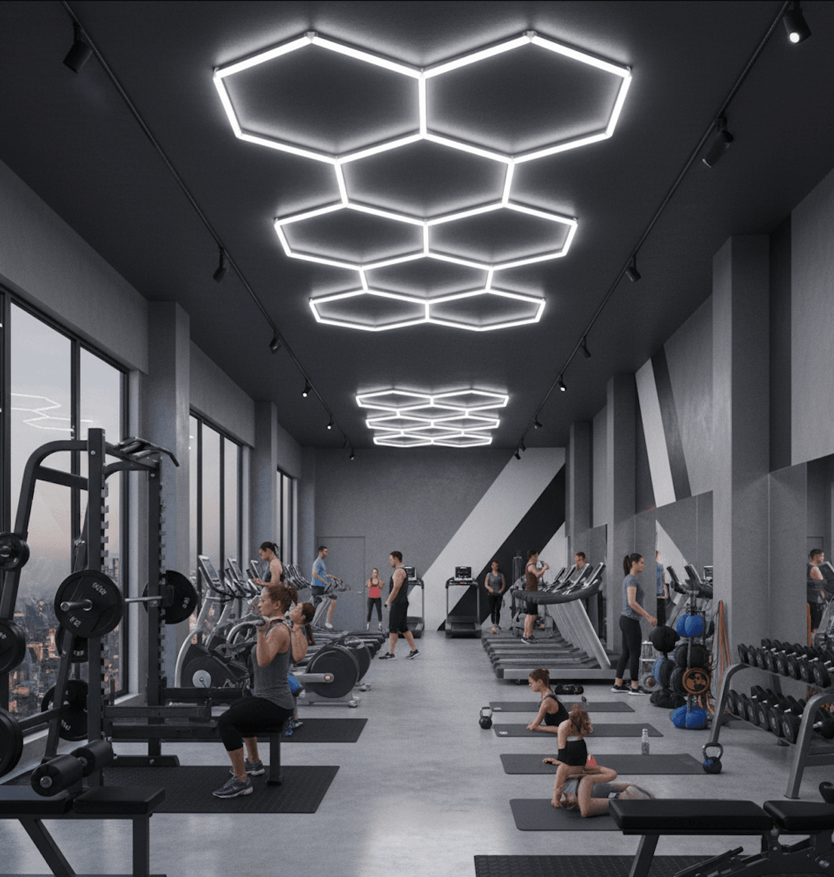 LED šviestuvas "Korys" apšvietimas sporto salėms