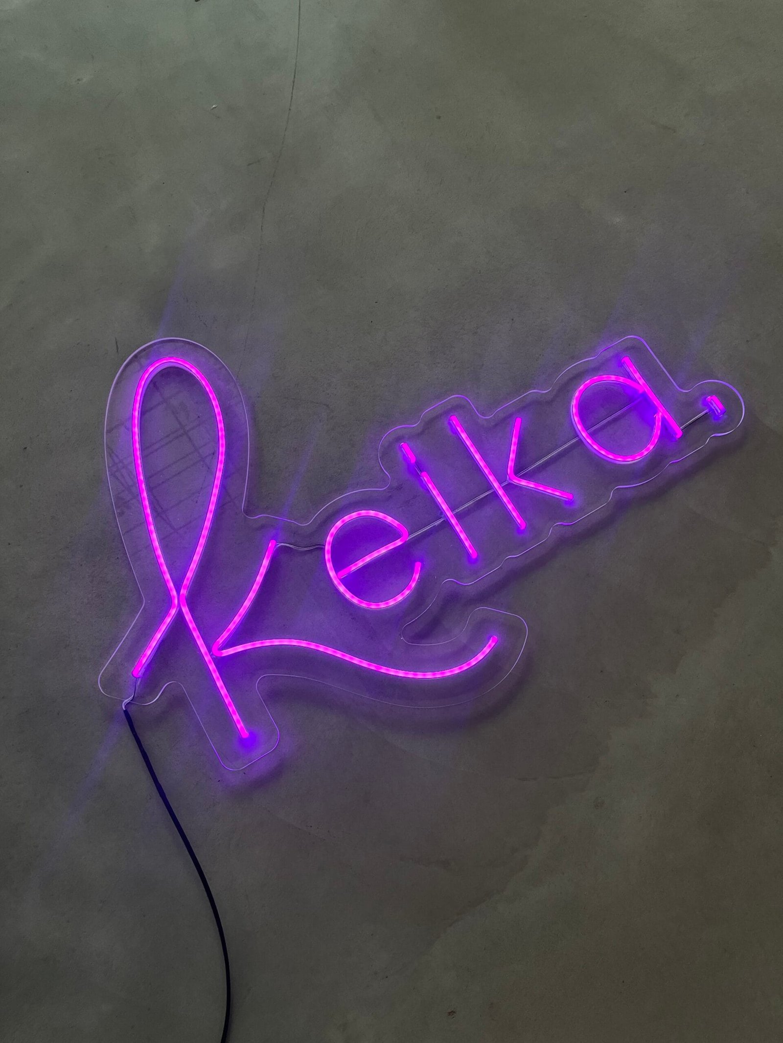 Keika LED neoninis ženklas, logotipas