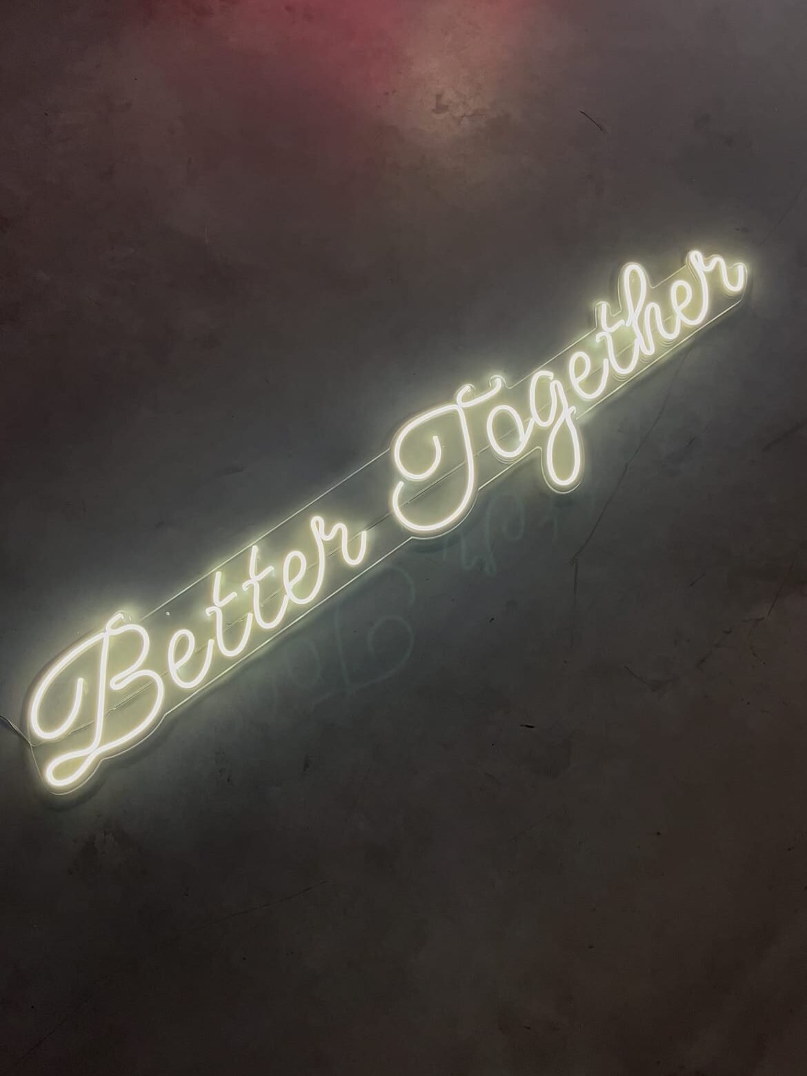 better together LED neoninis aksesuaras vestuvėms