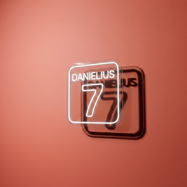 LED neonas "Vardas+Numeris"